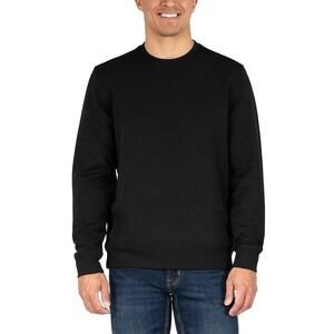 NWOT GERRY Men's L Black Textured Crewneck Pullover Sweatshirt